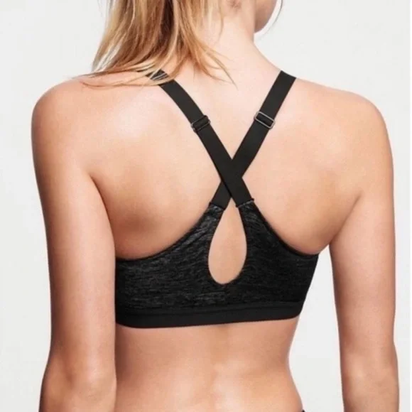 Victoria's Secret VSX Sport Lightweight Grey Black The Ultimate Sports Bra - Picture 2 of 7